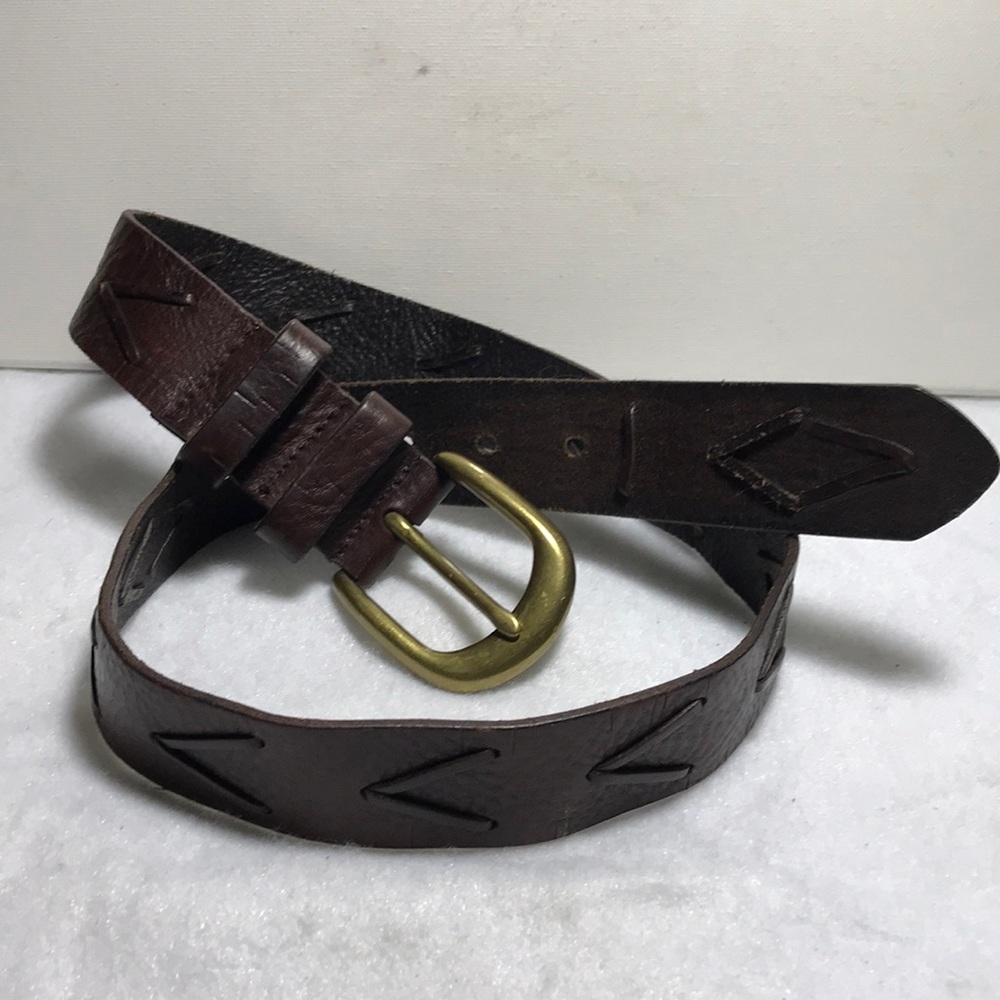 Express EXP Italian leather belt Sz M